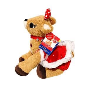 Build a Bear Rudolph the Red Nosed Reindeer Clarice Holiday Stuffed Soft Toy NWT